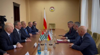 ОЛЕГ БАРЦИЦ ВСТРЕТИЛСЯ С ПРЕДСЕДАТЕЛЕМ ПАРЛАМЕНТА ЮЖНОЙ ОСЕТИИ