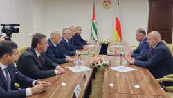 ВСТРЕЧА ПРЕЗИДЕНТОВ АБХАЗИИ И ЮЖНОЙ ОСЕТИИ