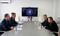ОЛЕГ БАРЦИЦ ВСТРЕТИЛСЯ С СОВЕТНИКОМ-ПОСЛАННИКОМ ПОСОЛЬСТВА РФ МАКСИМОМ ЛИТВИНОВЫМ